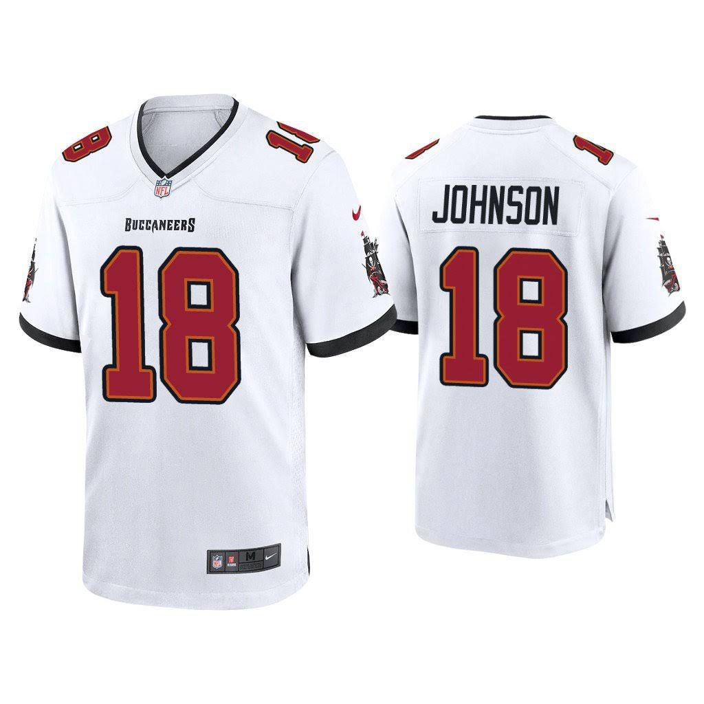 Men Tampa Bay Buccaneers #18 Tyler Johnson Nike White Game Player NFL Jersey->tampa bay buccaneers->NFL Jersey